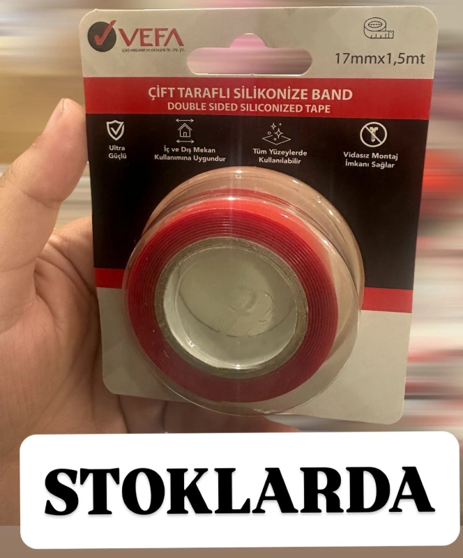 SİLİKON ÇİFT TARAFLI BANT / PAKET 36 ADET